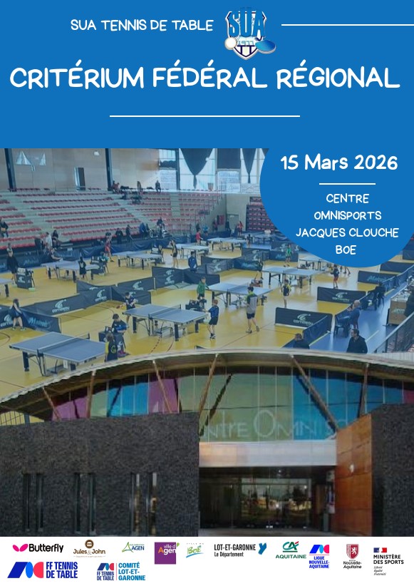 critérium régional 2026